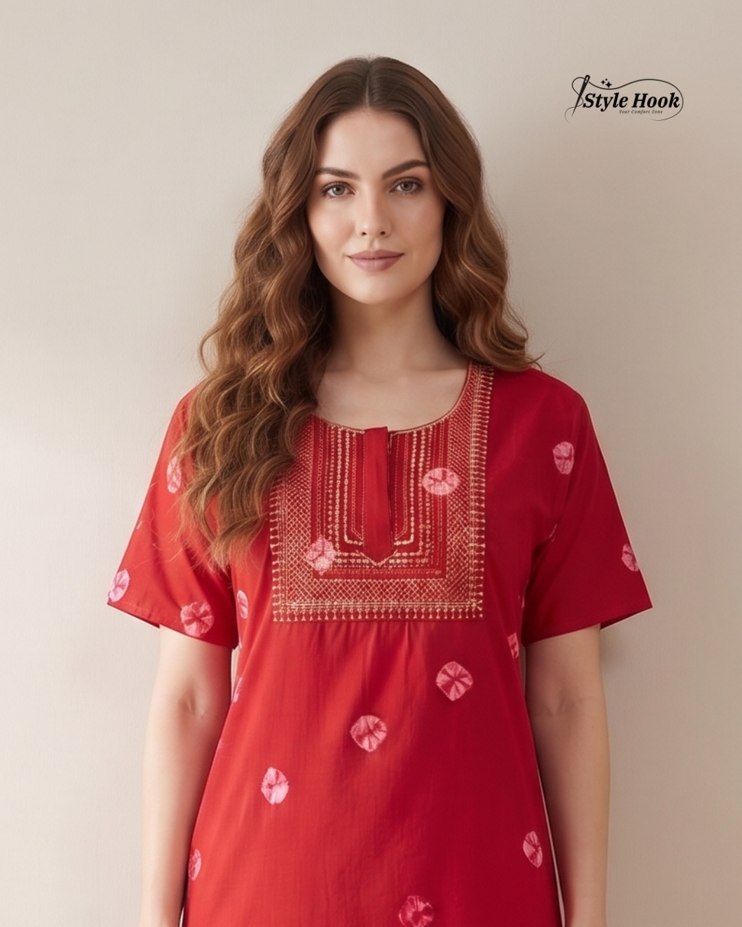 Premium Chunkdi Design Cotton Nighty for Women