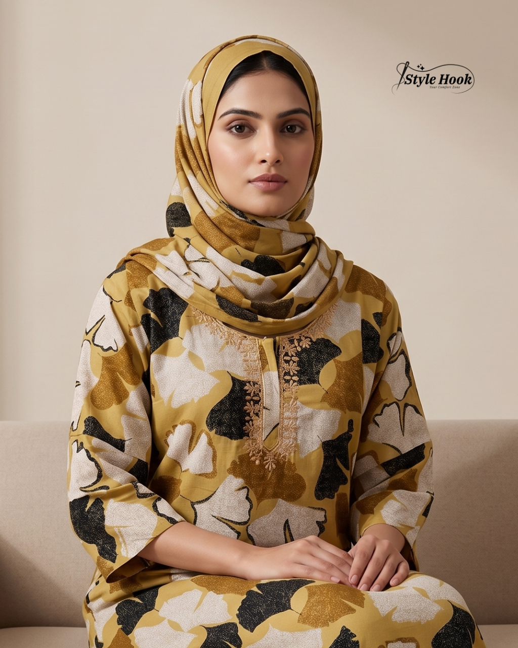 Style Hook Soft Cotton Burqa Style Nighty