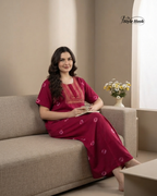 Traditional Chunkdi Print Cotton Nighty