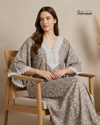 Style Hook Farasha sleev Premium Soft Touch Nighty