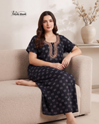 Full Length Cotton Nighty for Ladies