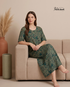 Cotton Canvas Neck Feeding Nightwear Collection