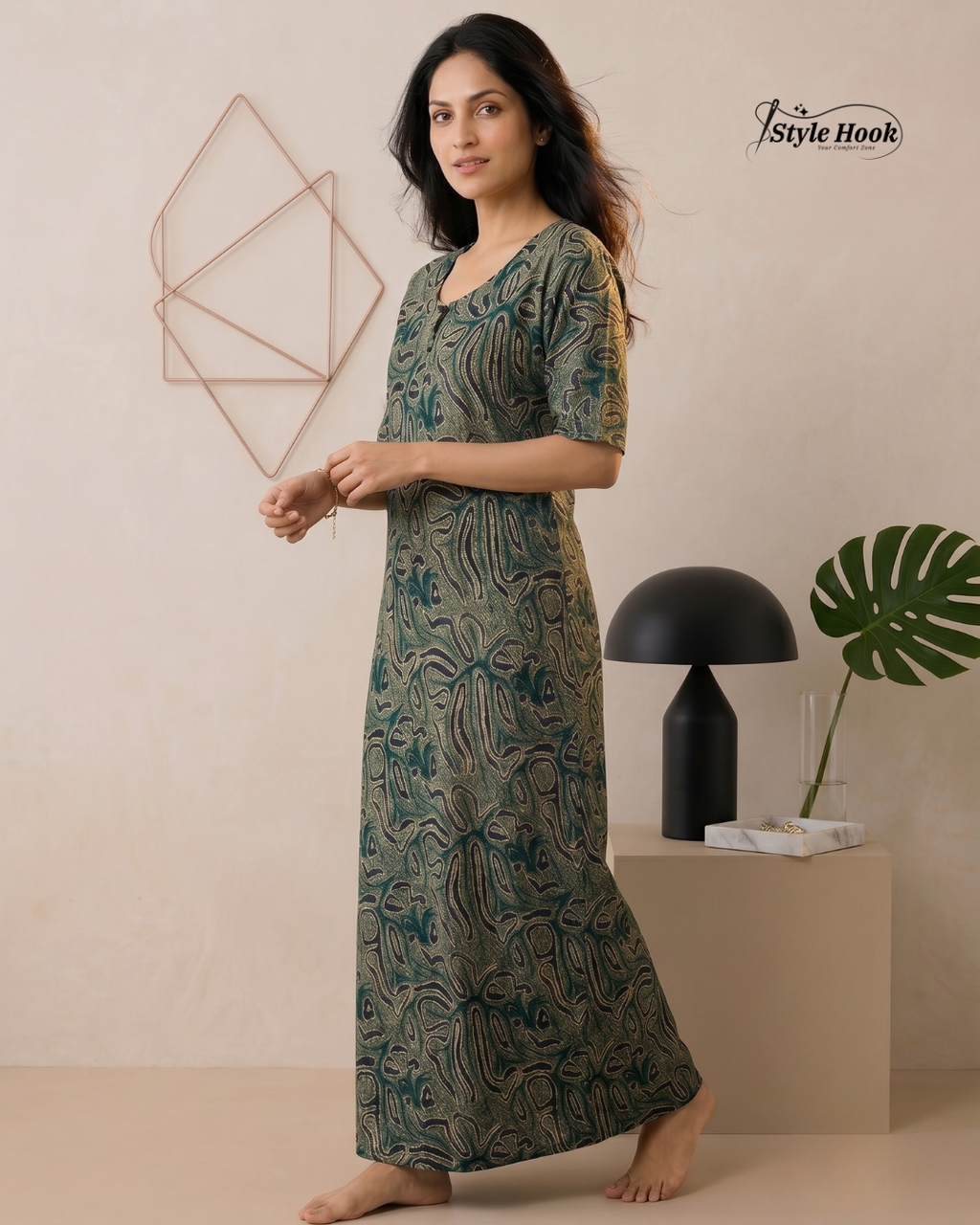 Cotton Canvas Neck Feeding Nightwear Collection