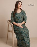 Cotton Canvas Neck Feeding Nightwear Collection
