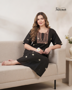 Traditional Bandhani Style Cotton Nighty