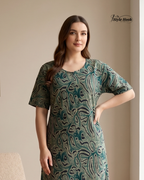 Cotton Canvas Neck Feeding Nightwear Collection