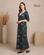 Onam Special Soft Cotton Lace Nighty for Women