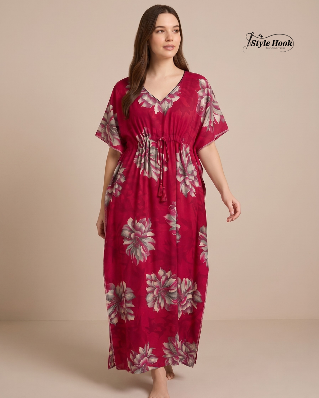 Style Hook Relaxed Home wear Kaftan Nighty