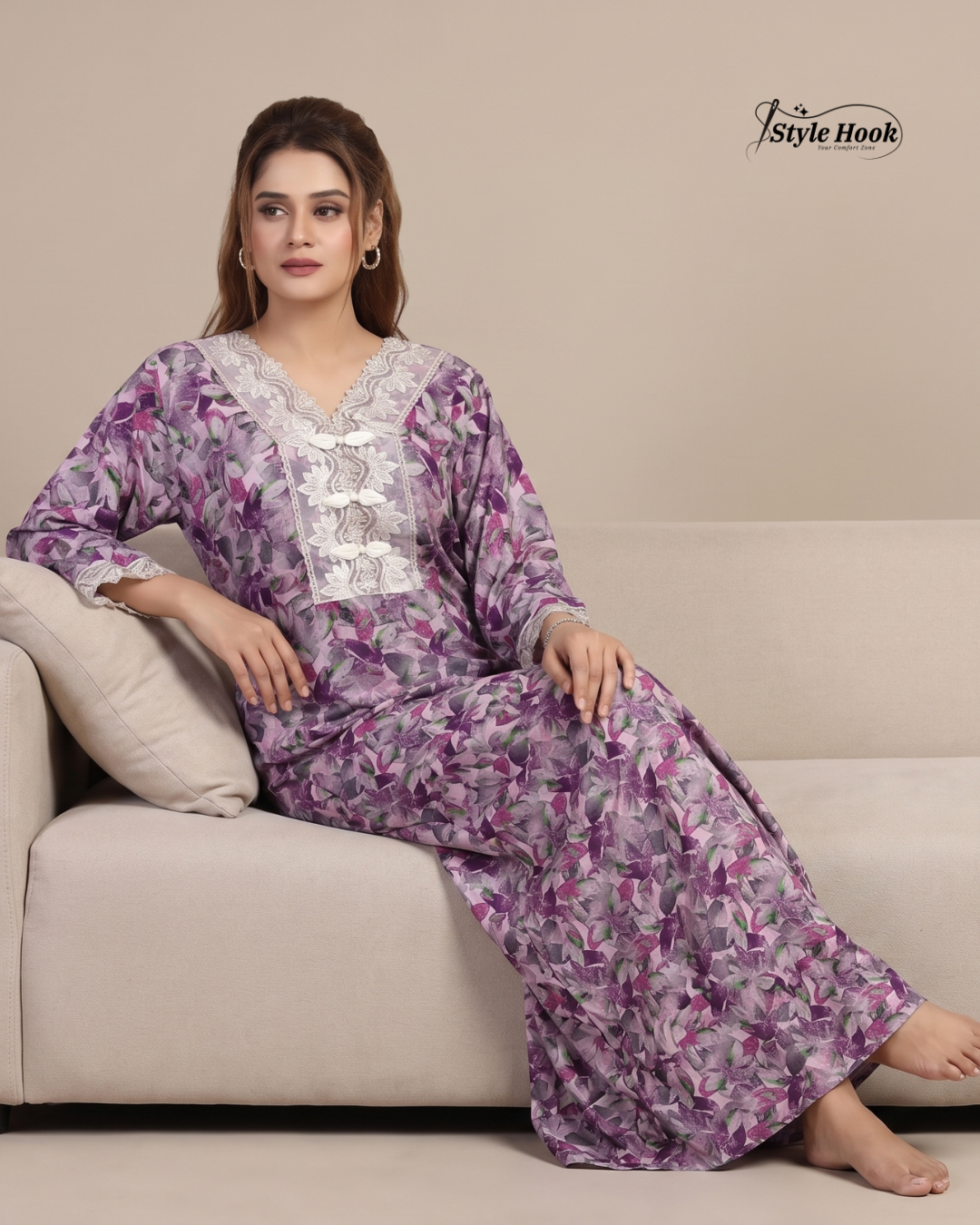 Dubai Premium Nighty for Women – Ultra Soft Home Wear