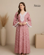 Style Hook Luxury Farasha sleev Soft Fabric Nighty