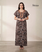 Daily Wear Cotton Nighty with Relaxed Fit