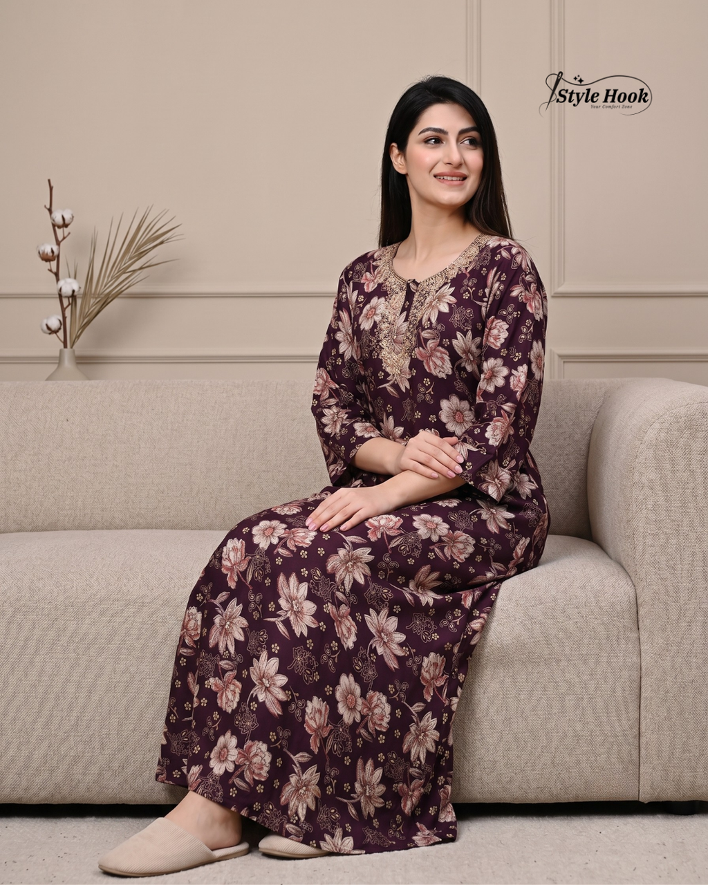 Soft & Smooth Rayon Maxi Nighty