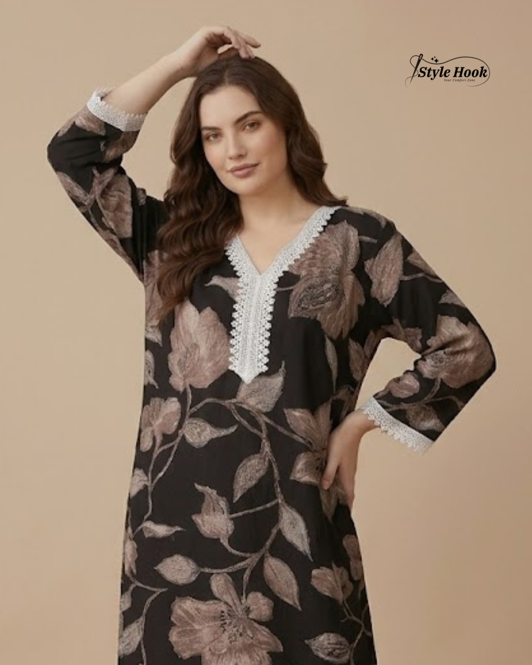 Soft Rayon Night Dress for Ladies