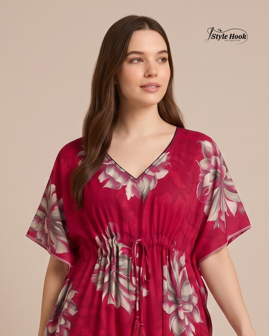 Style Hook Relaxed Home wear Kaftan Nighty