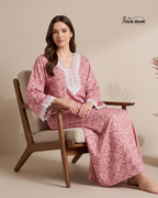 Style Hook Luxury Farasha sleev Soft Fabric Nighty