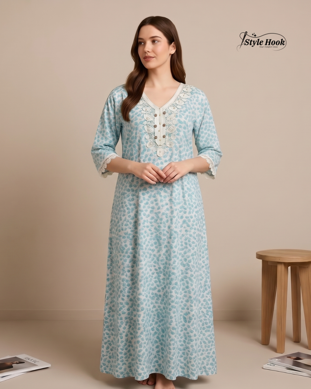 Style Hook Imported Dubai Nighty – Luxury Lounge Wear