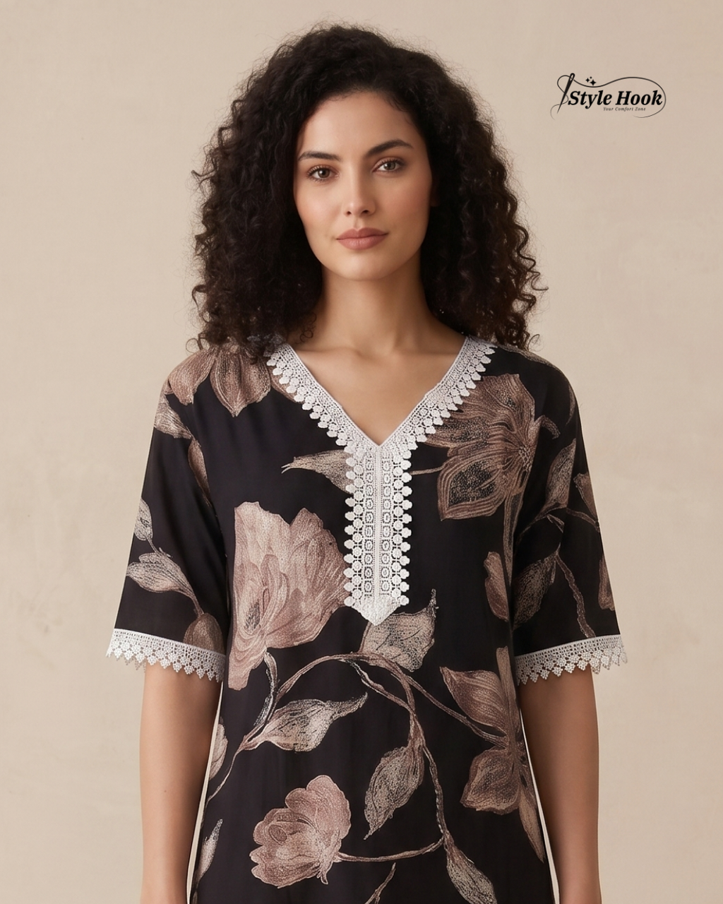 Soft Rayon Night Dress for Ladies