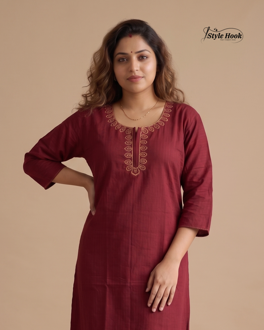 Soft Cotton Striped Nighty for Women