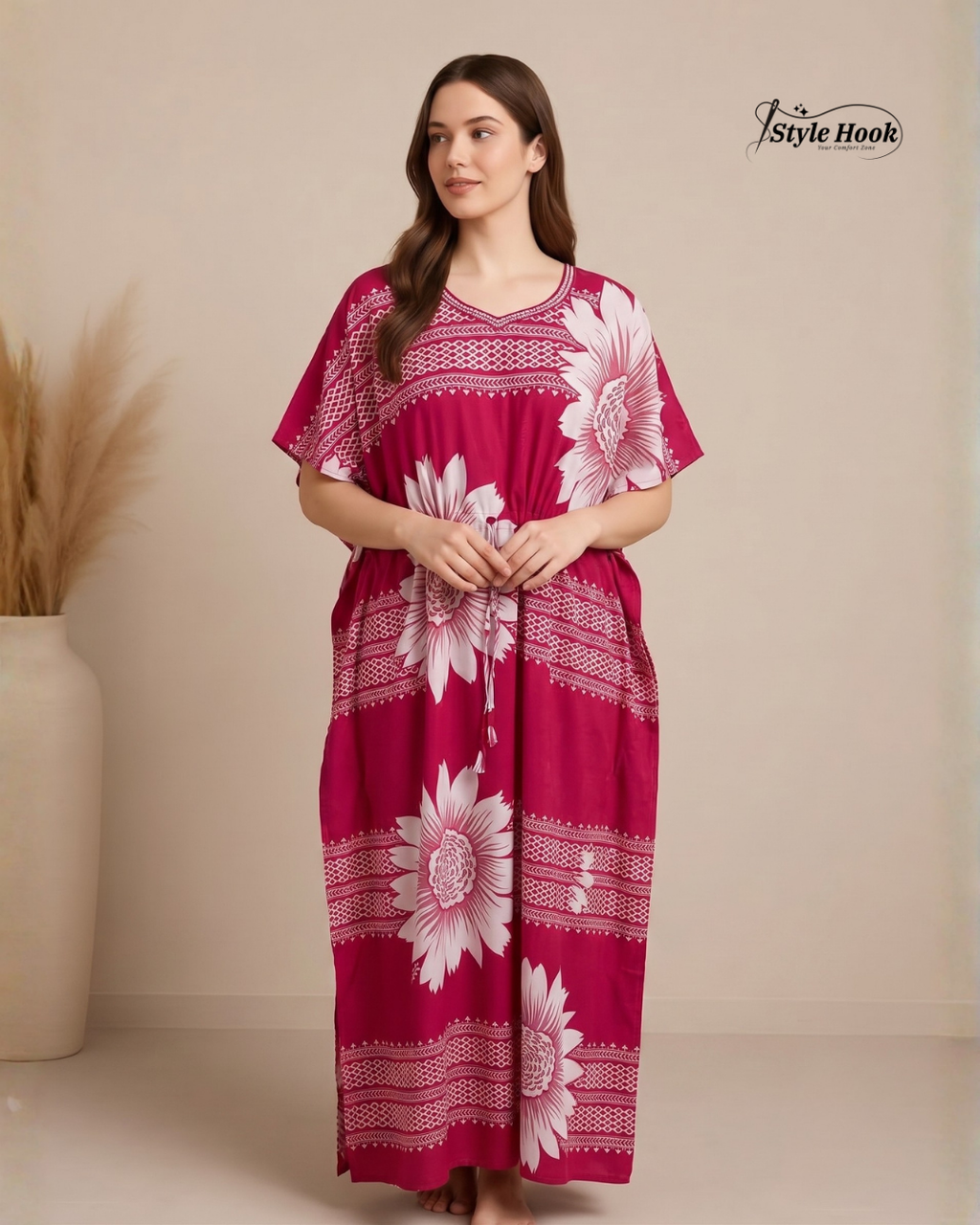 Luxury Lounge Kaftan Nighty