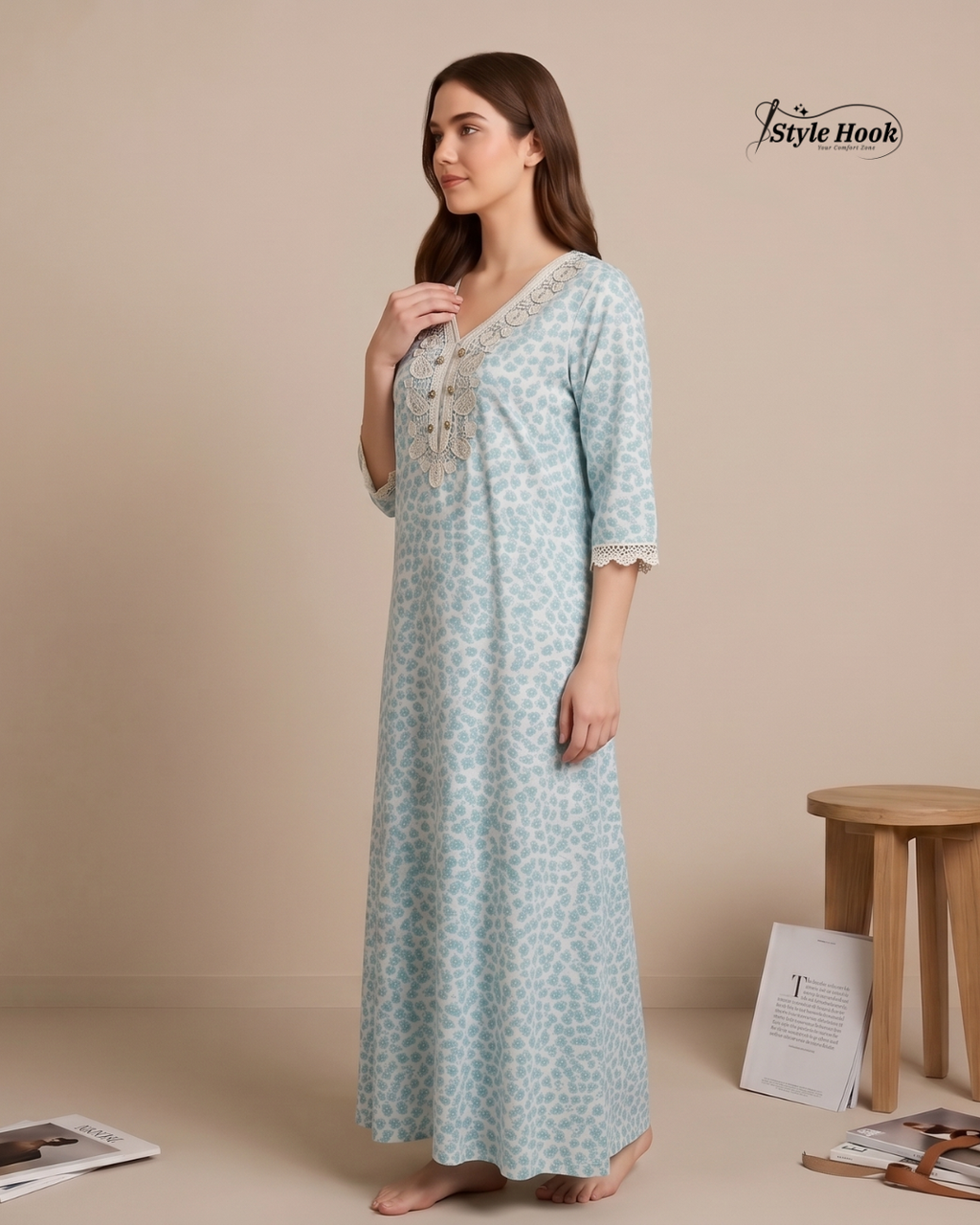 Style Hook Imported Dubai Nighty – Luxury Lounge Wear