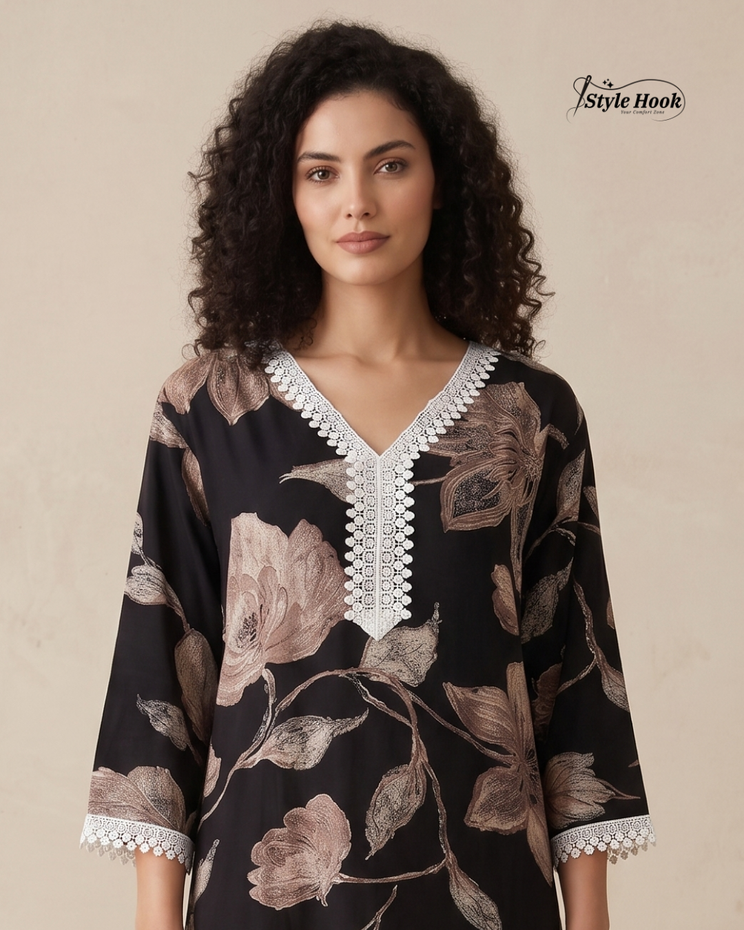 Soft Rayon Night Dress for Ladies