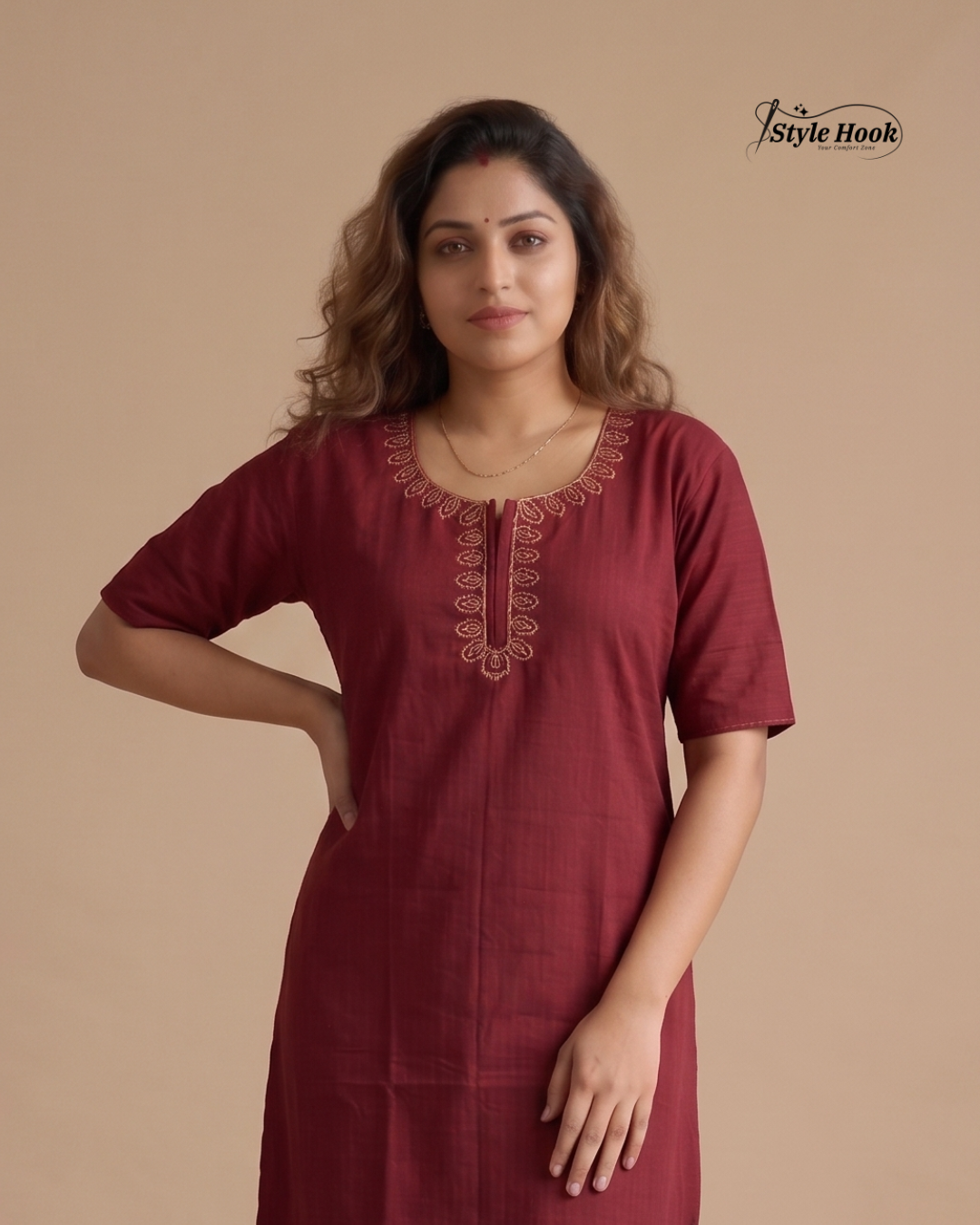 Soft Cotton Striped Nighty for Women