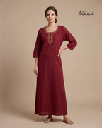 Soft Cotton Striped Nighty for Women