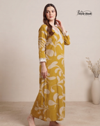 Designer Printed Rayon Maxi Nighty for Ladies