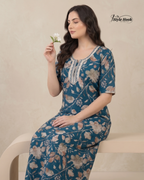 Elegant design rayon nighty for women