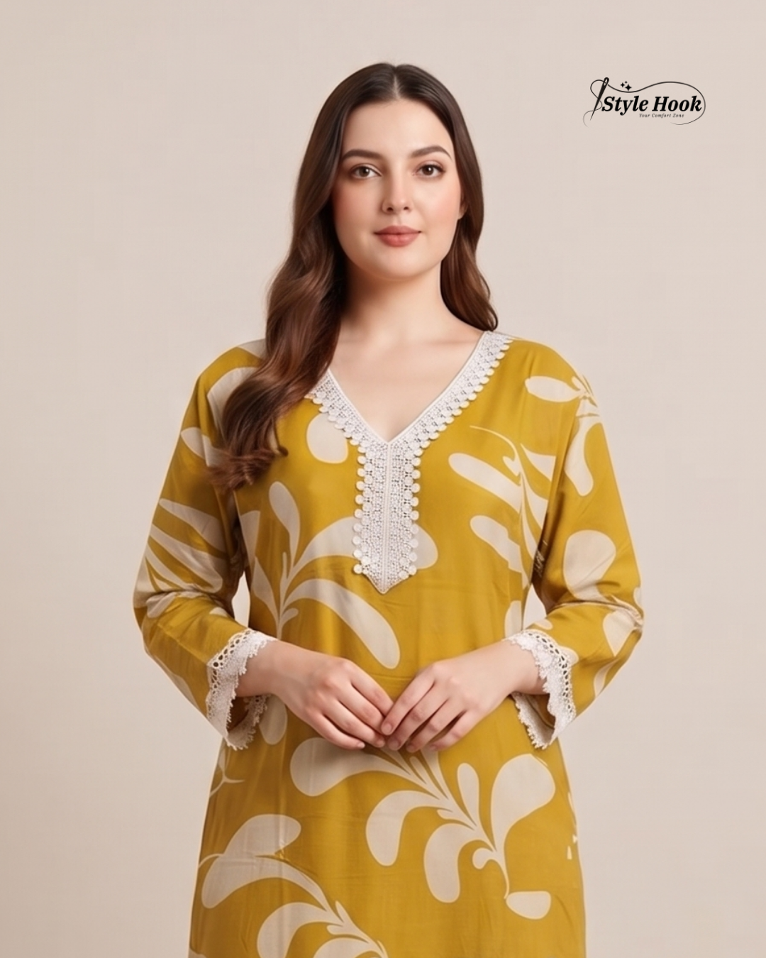 Designer Printed Rayon Maxi Nighty for Ladies