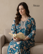 Elegant design rayon nighty for women