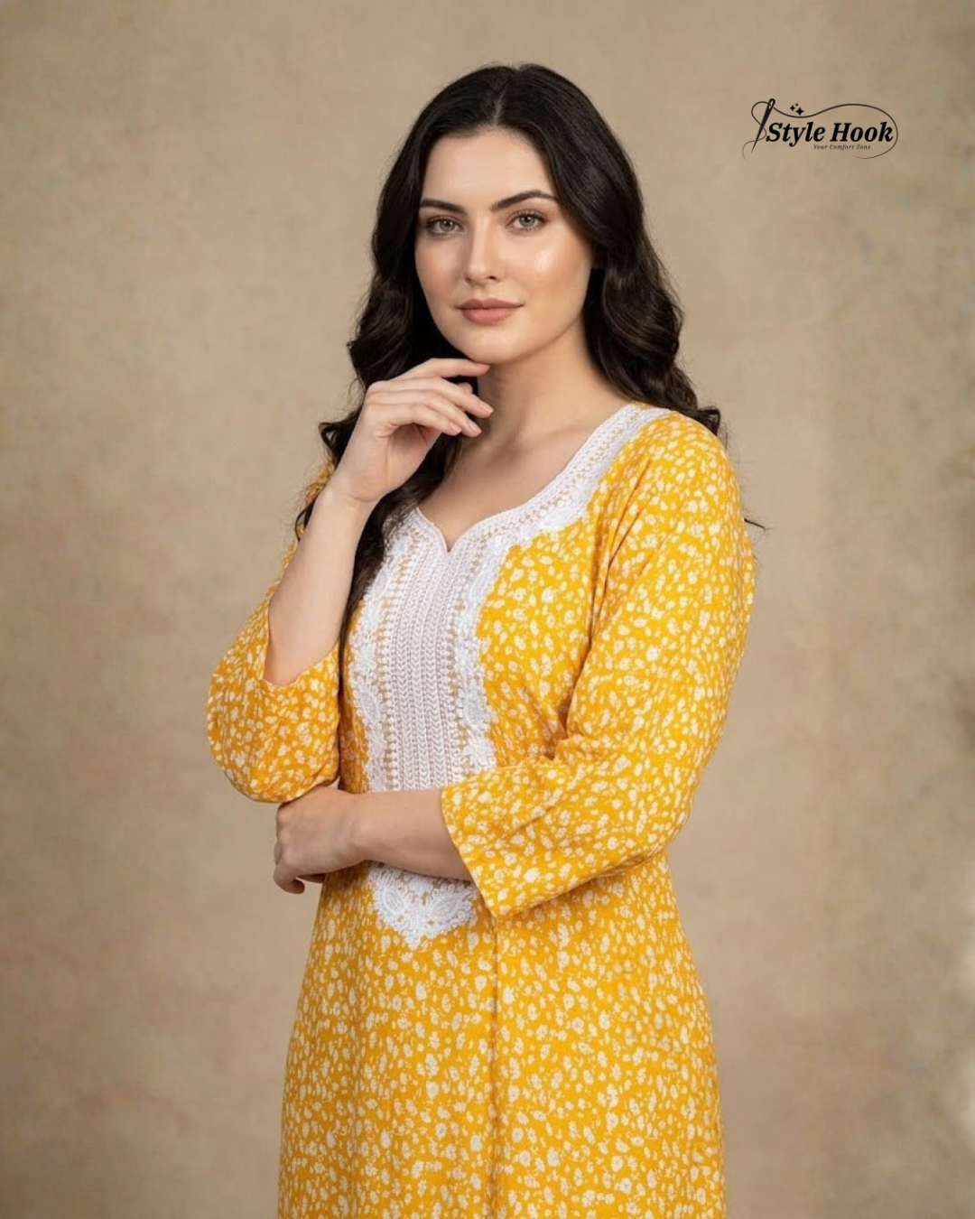 Pakistani Embroidered Nighty for Ladies