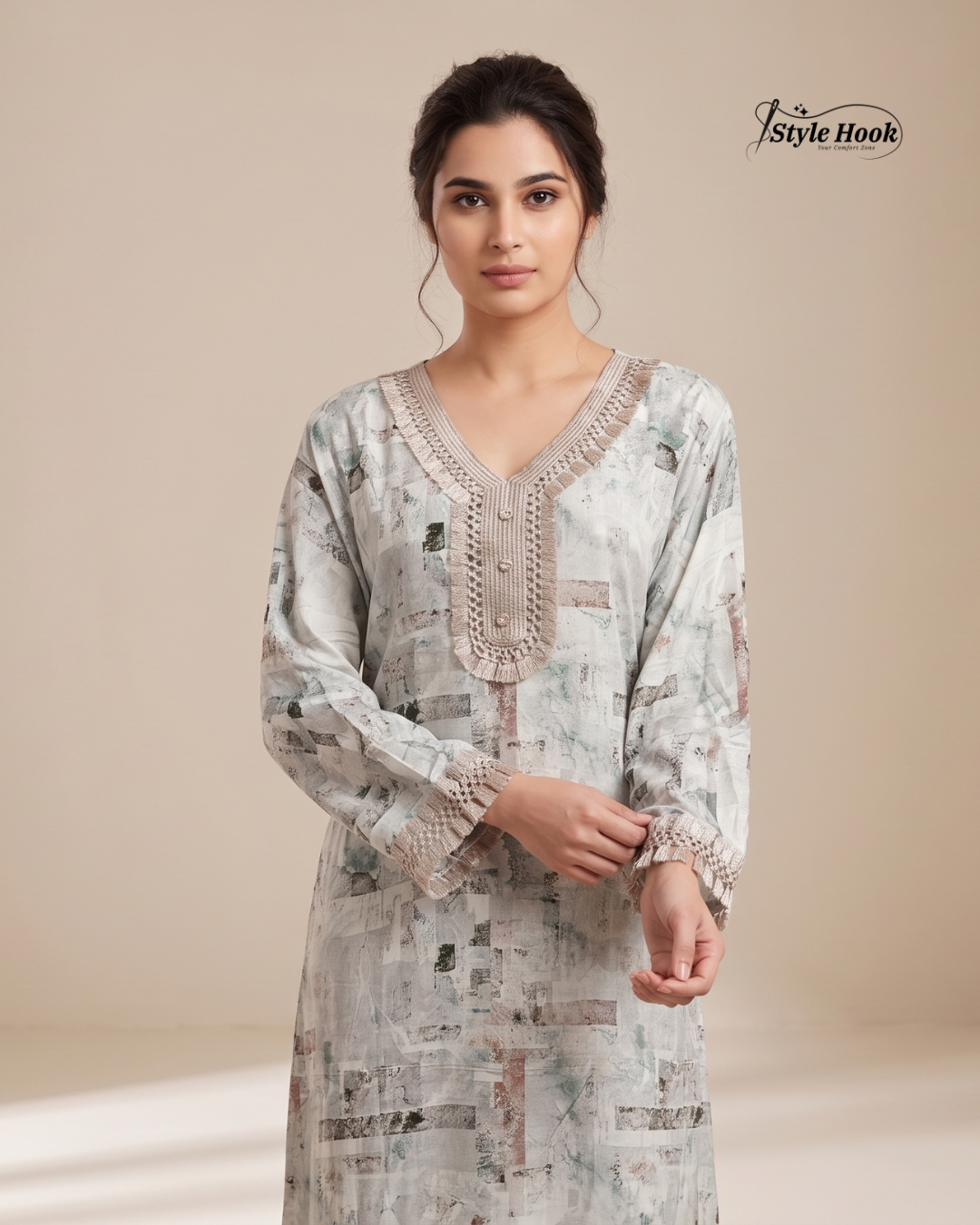 Style Hook Dubai Luxury Nighty for Women – Premium Comfort Wear