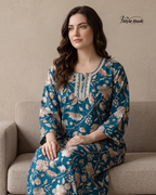 Elegant design rayon nighty for women