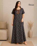 Elegant Printed Cotton Nighty for Ladies