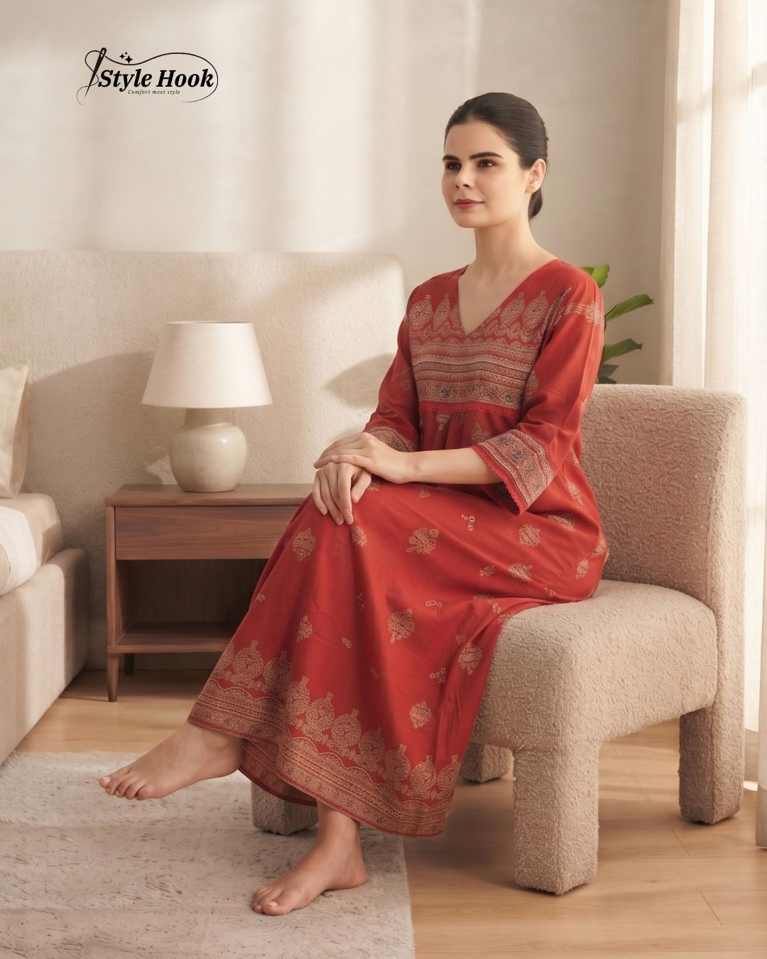 Fancy Frock Nighty for Women – Stylish Home &amp; Nightwear