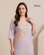 Dubai Style Luxury Maxi Dress Nighty – Stylish Home Wear