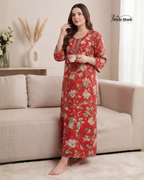 Soft Rayon Comfortable Home Wear Maxi