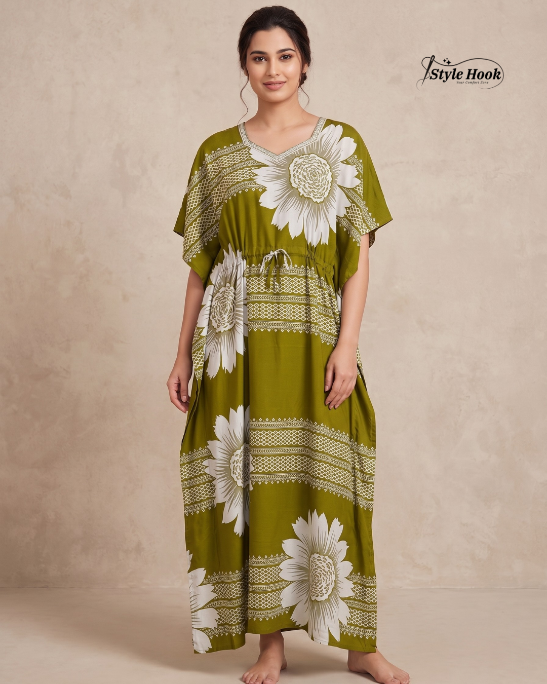 Luxury Lounge Kaftan Nighty