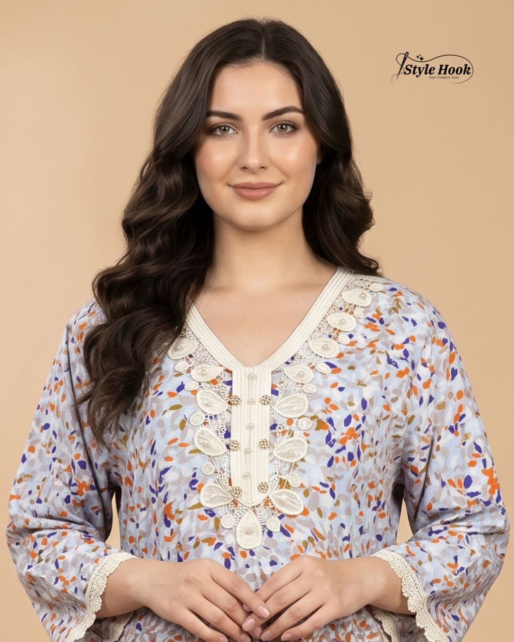 Style Hook Luxury Imported Dubai Nighty for Ladies