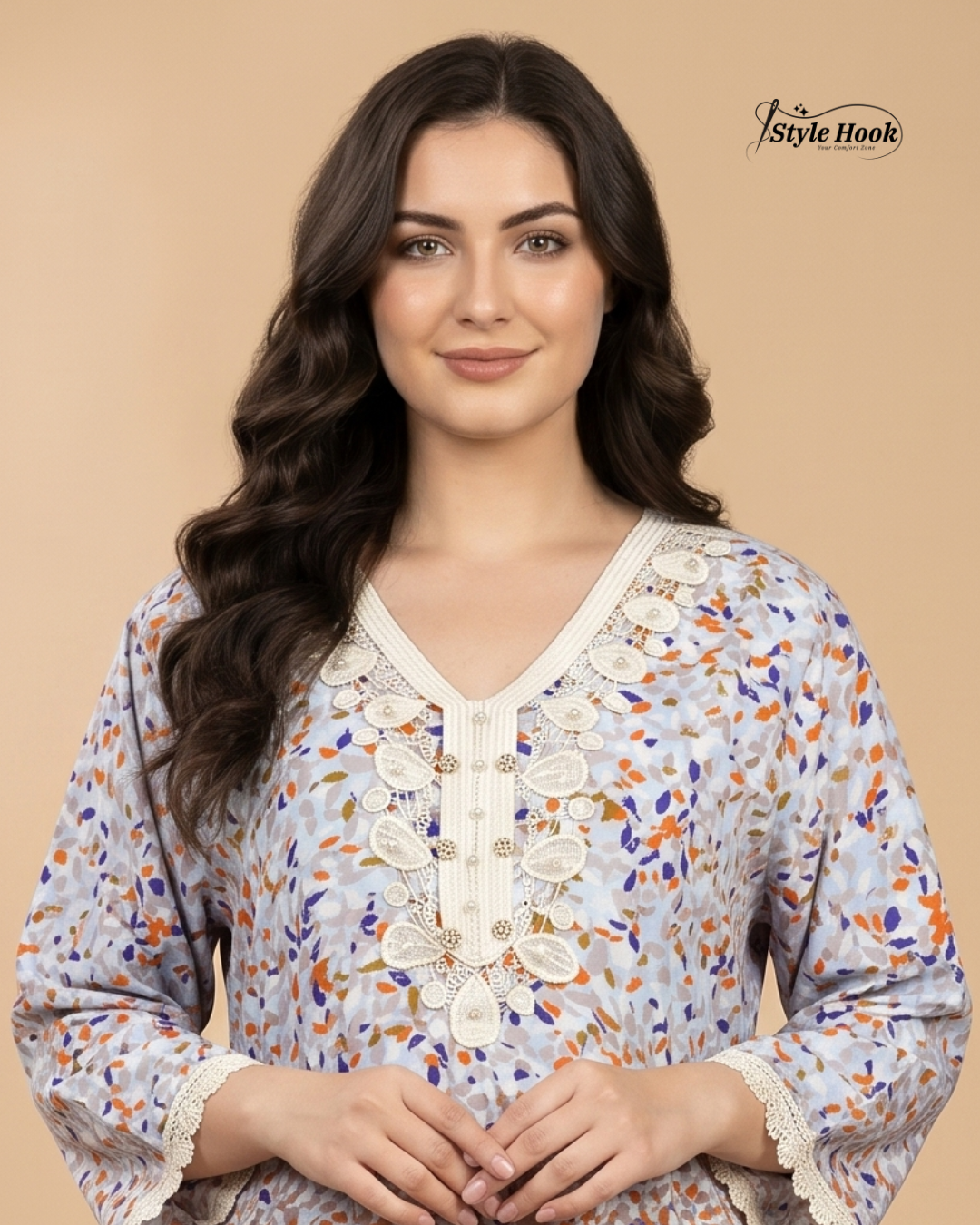 Style Hook Luxury Imported Dubai Nighty for Ladies