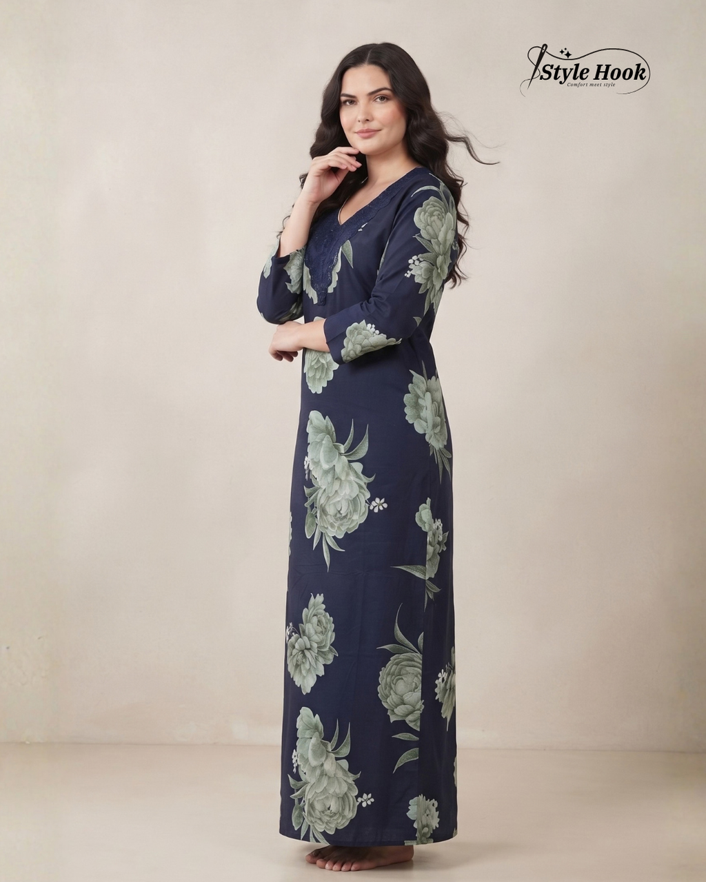 Stylish Rayon Nighty for Women – Premium Elegant Special Occasion Wear