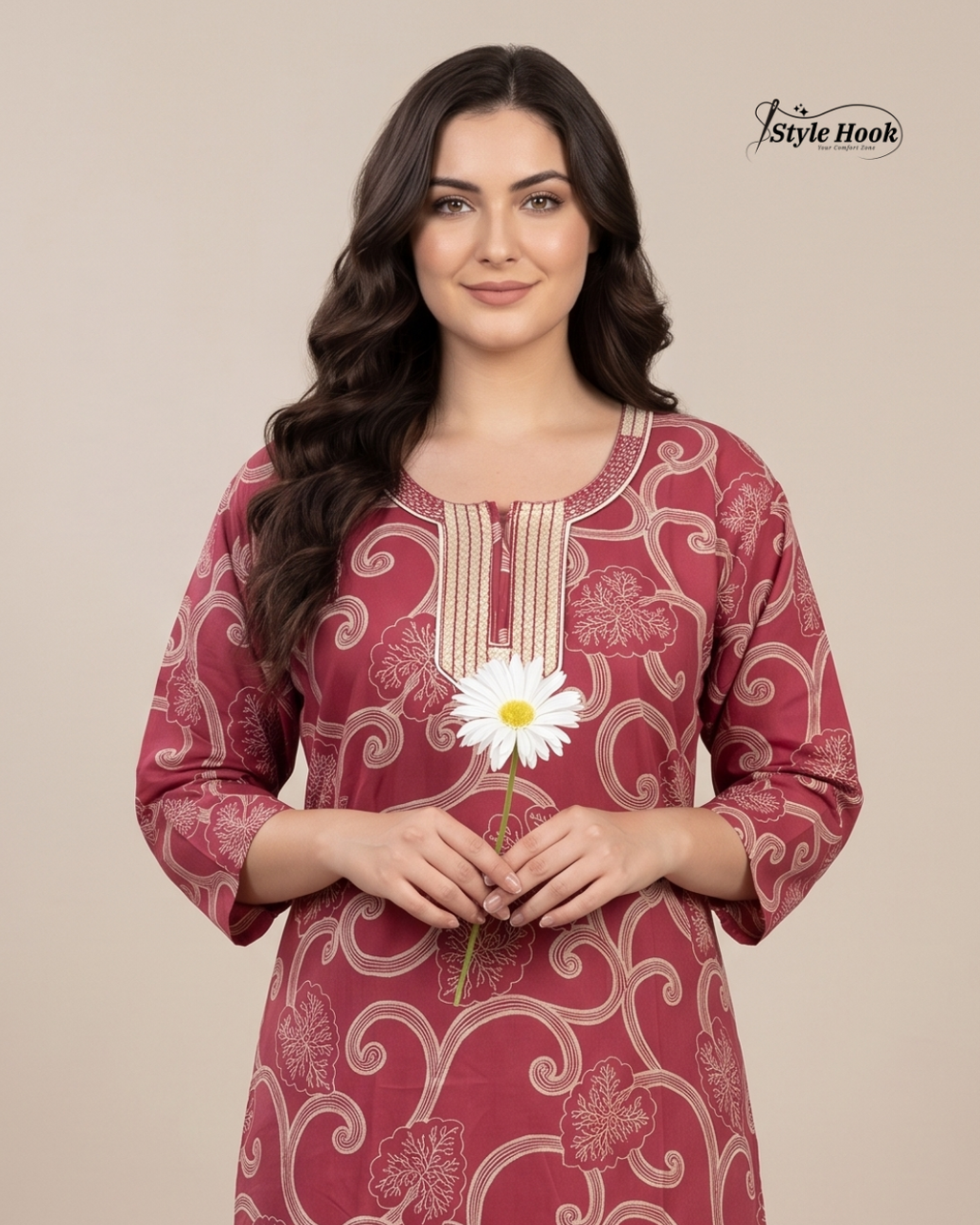 Premium Soft Rayon Nighty for Women