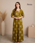 Soft Cotton Embroidery Nighty for Women