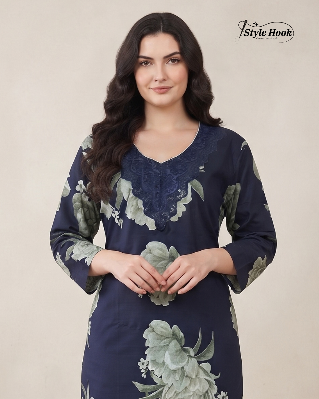 Stylish Rayon Nighty for Women – Premium Elegant Special Occasion Wear