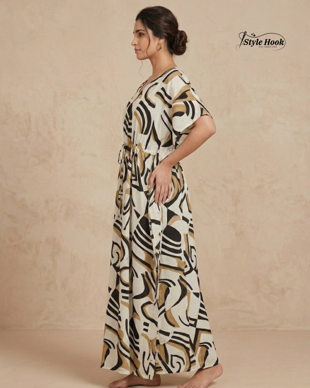 Style Hook Floral Dubai Kaftan Nightwear