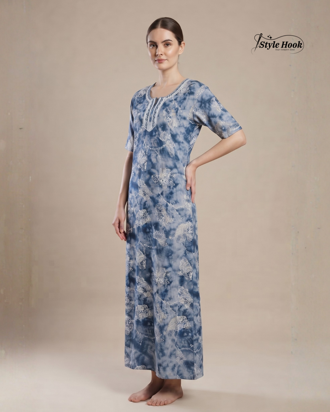 Premium Designer House Wear Rayon Maxi