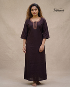 Premium Ladies Cotton Nighty – Elegant Home Wear Collection