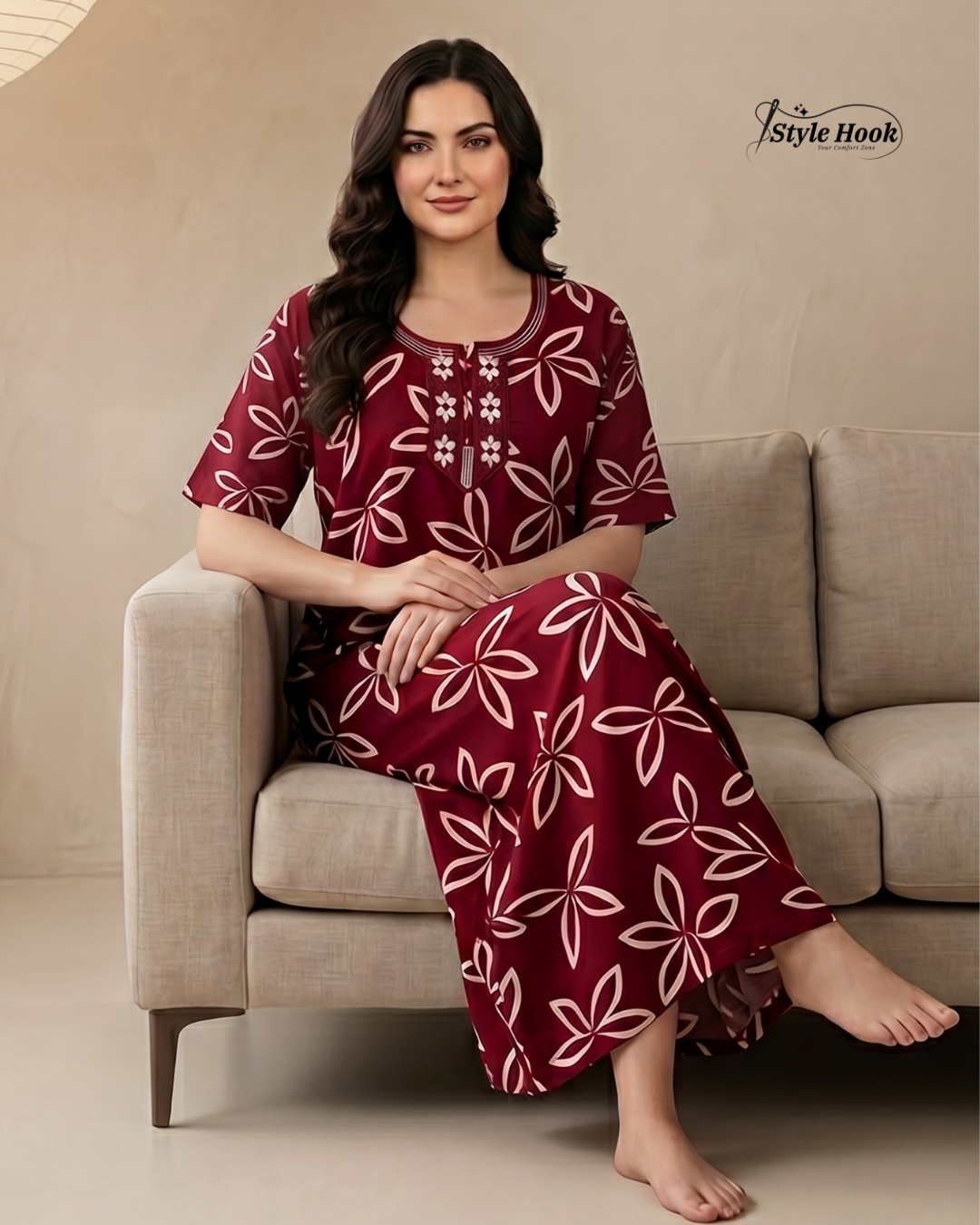 Trendy Rayon Nighty for Everyday Wear
