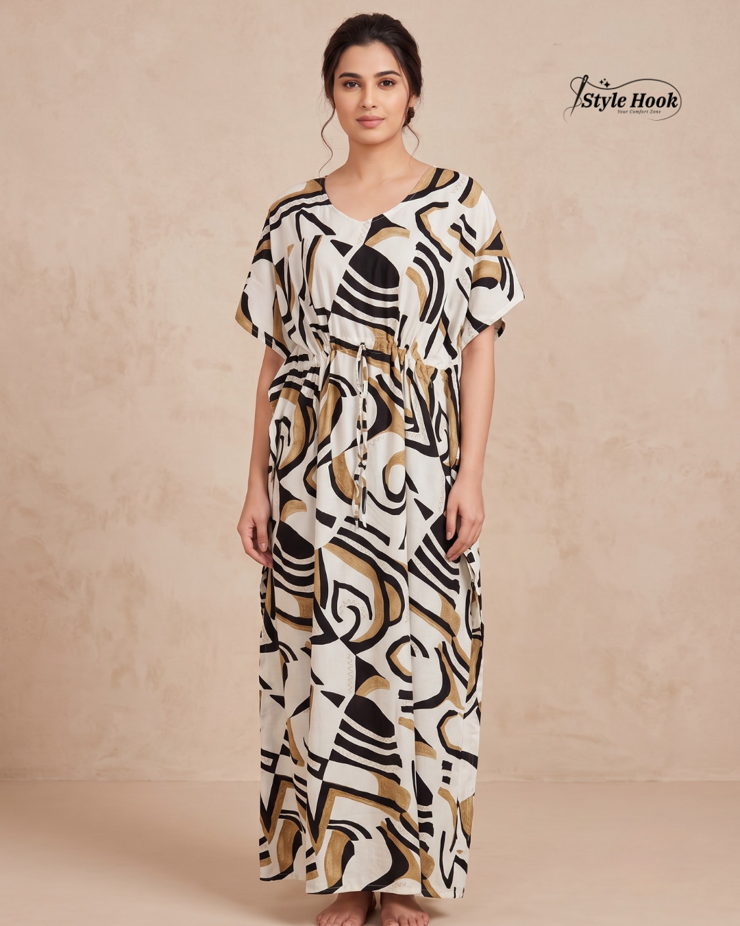 Style Hook Floral Dubai Kaftan Nightwear